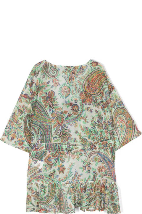Dresses for Girls Etro Wrap Dress With Multicolored Paisley Motif