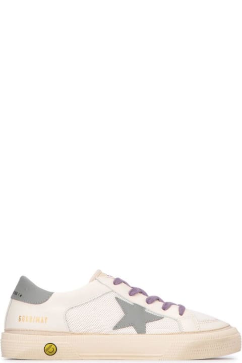 Sale for Kids Golden Goose May Mesh Panelled Lace-up Sneakers