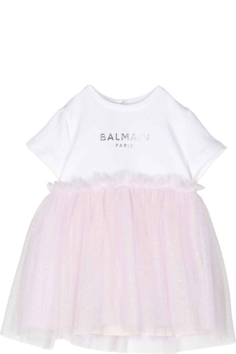 White/pink Dress Baby Girl