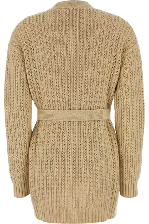 Fleeces & Tracksuits for Women Max Mara Beige Wool Blend Balzac Cardigan