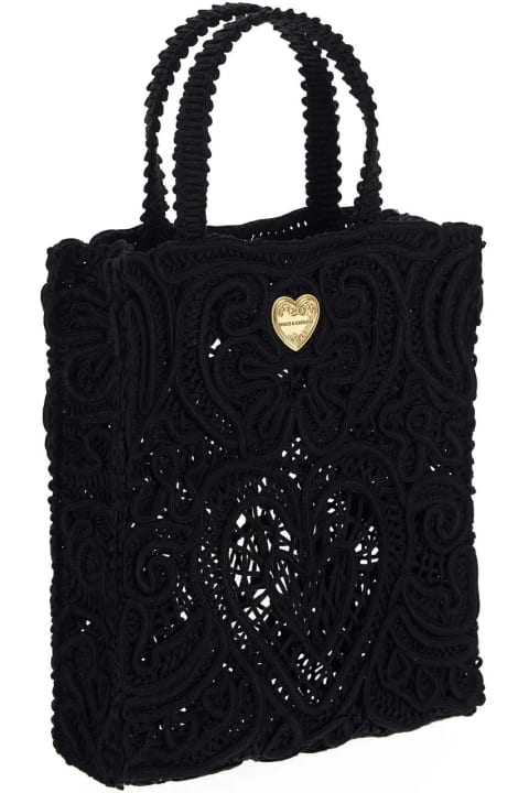 Dolce & Gabbana Women Dolce & Gabbana Small Cordonetto Lace Shopper