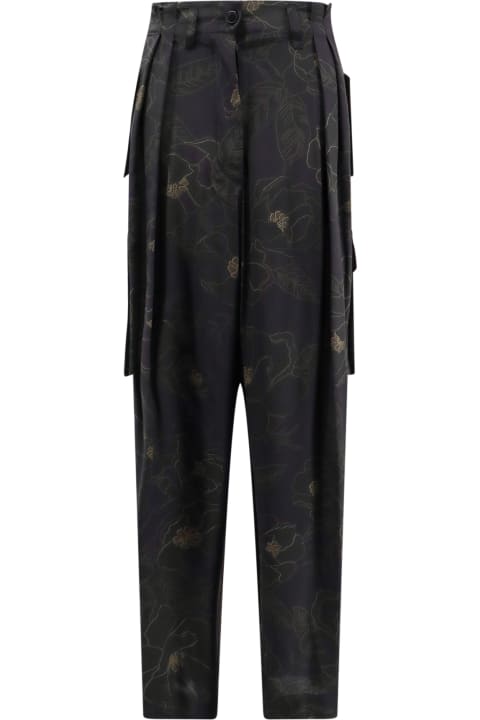 Homeware Dries Van Noten Silk Cargo Trouser