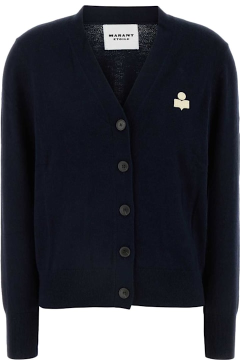 Homeware Marant Étoile Midnight Blue Cotton Blend Karina Cardigan