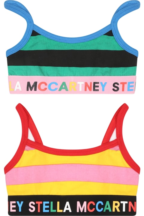 Stella McCartney Kids Underwear for Girls Stella McCartney Kids Multicolor Bra Set For Girlwith Logo