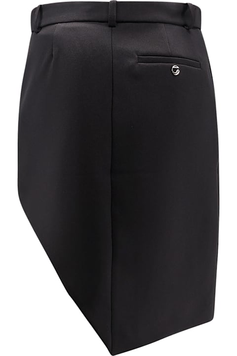 Coperni for Women Coperni Asymmetrical Crepe Skirt