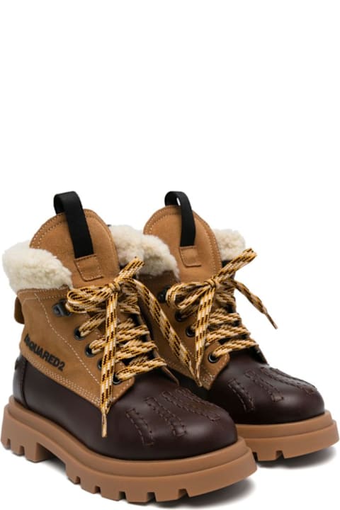 Dsquared2 أحذية لـ أولاد Dsquared2 Sneakers Con Pelliccia