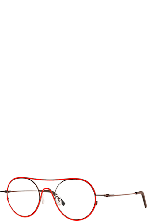 Theo Eyewear for Kids Theo Eyewear Theo Eyewear Isobar Isobar 387 Fluo Red/burnt Matte Glasses