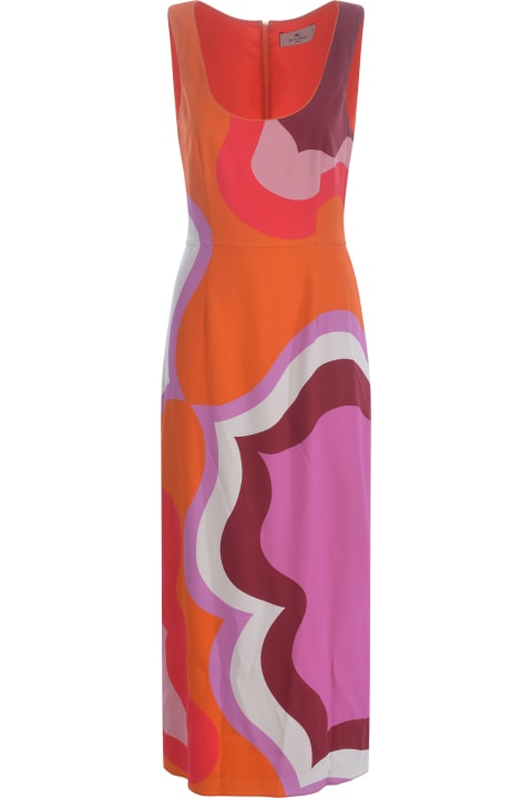 Fashion for Women Etro Dress Sheath Etro "color Block" In Stretch Viscose