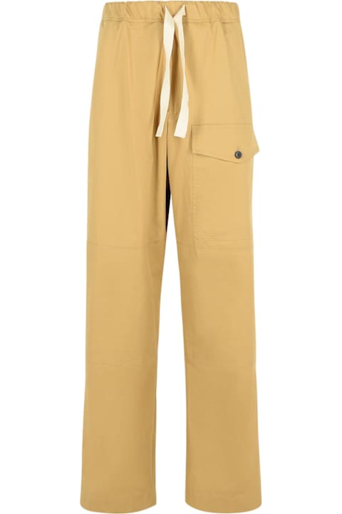 Dries Van Noten Men Dries Van Noten 'pannoch' Beige Cotton Pants
