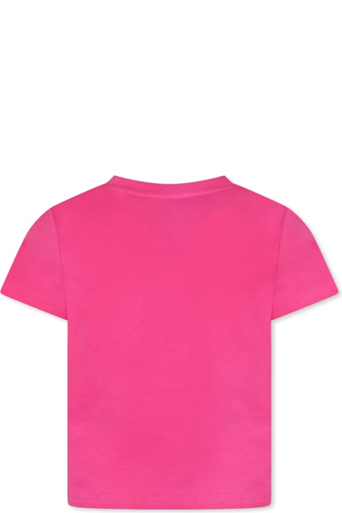 Kenzo Kids for Girls Kenzo Kids Fuchsia T-shirt For Girl With Lucky Tiger
