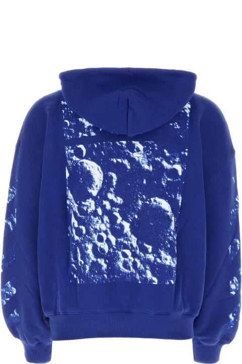 Fashion for Men Off-White Blue Cotton Oversize Sweatshirt