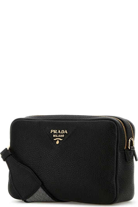 Homeware Prada Black Leather Crossbody Bag