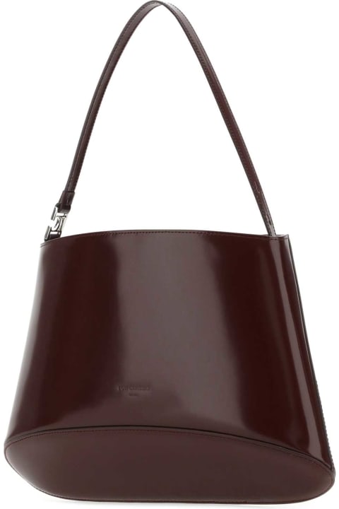 Low Classic Totes for Women Low Classic Grape Leather Handbag