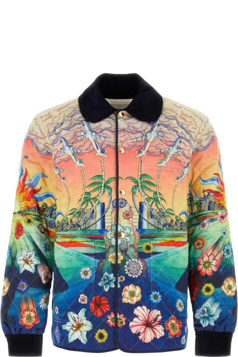 Coats & Jackets for Men Casablanca Printed Polyester Padded Jacket