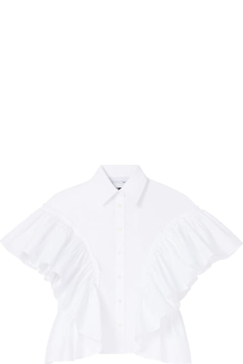 AZ Factory for Men AZ Factory Ruffled Sleeves Cotton Shirt