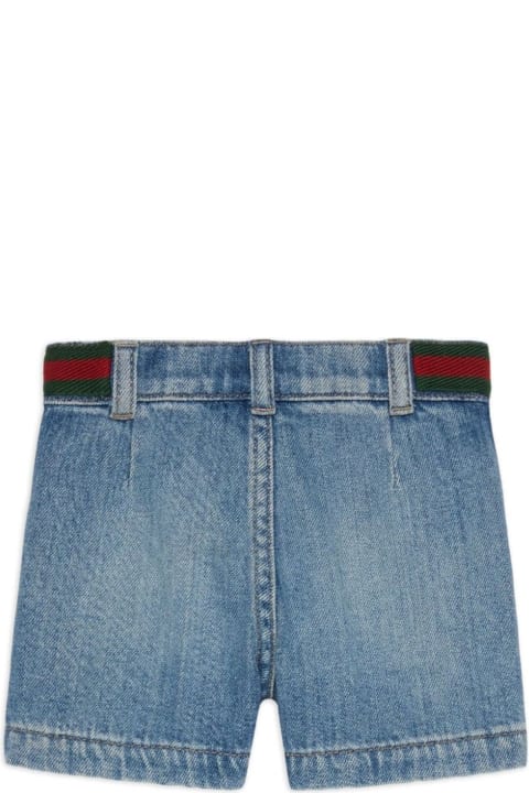 Bottoms for Baby Boys Gucci Gucci Kids Shorts Blue