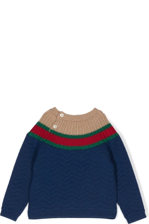 Gucci for Baby Boys Gucci Gucci Kids Sweaters Blue