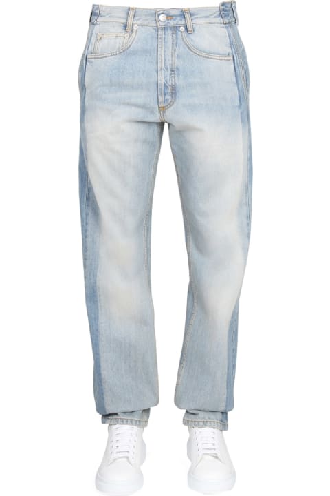 メンズ デニム Alexander McQueen Worker Jeans With Patches