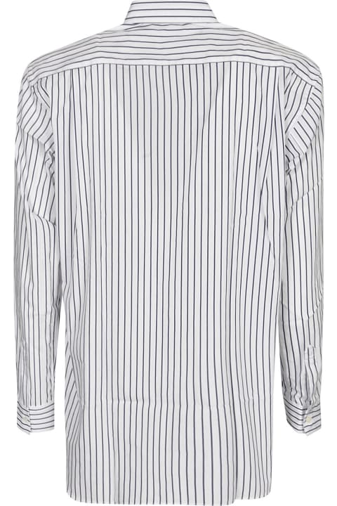 Clothing for Men Comme des Garçons Patched Pocket Striped Shirt