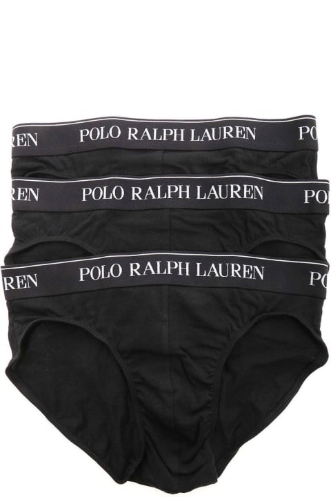メンズ Polo Ralph Laurenのアンダーウェア Polo Ralph Lauren Logo Band Three-pack Briefs Polo Ralph Lauren