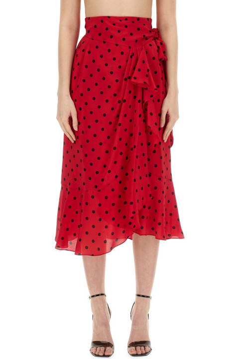 Moschino Skirts for Women Moschino Taffeta Allover Polka Dots Skirt