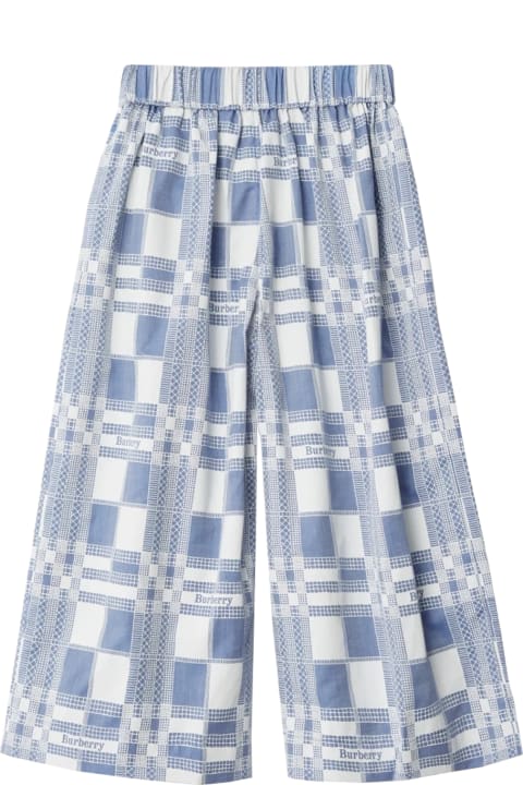 Bottoms for Girls Burberry Check Cotton Pants