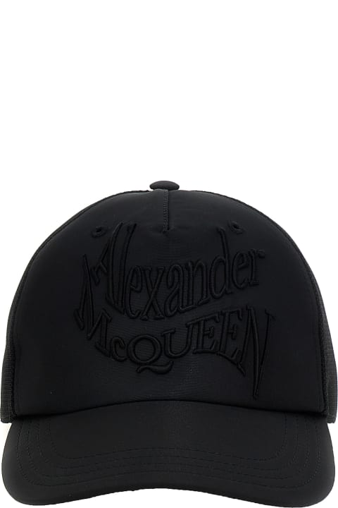 メンズ Alexander McQueenの帽子 Alexander McQueen 'warped Logo' Baseball Cap