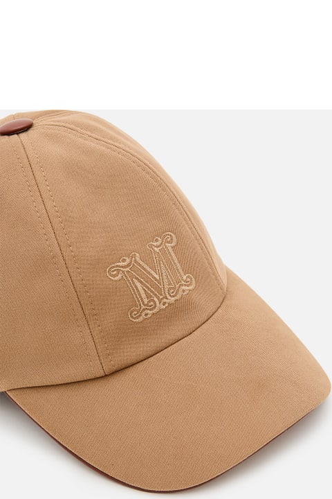 Hats for Women Max Mara Rienza Logo Baseball Cap