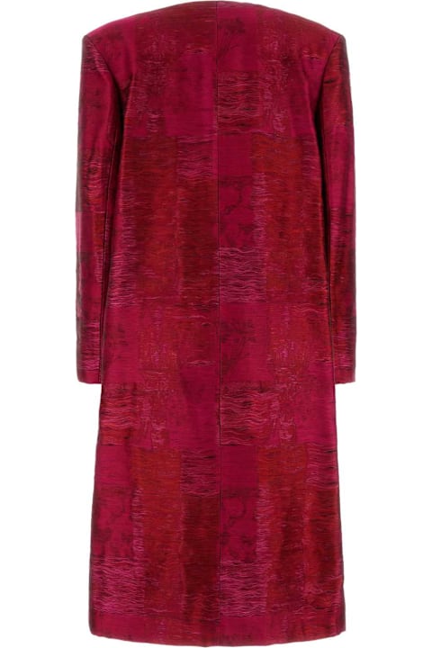 Dries Van Noten Coats & Jackets for Women Dries Van Noten Embroidered Stretch Cotton Blend Coat