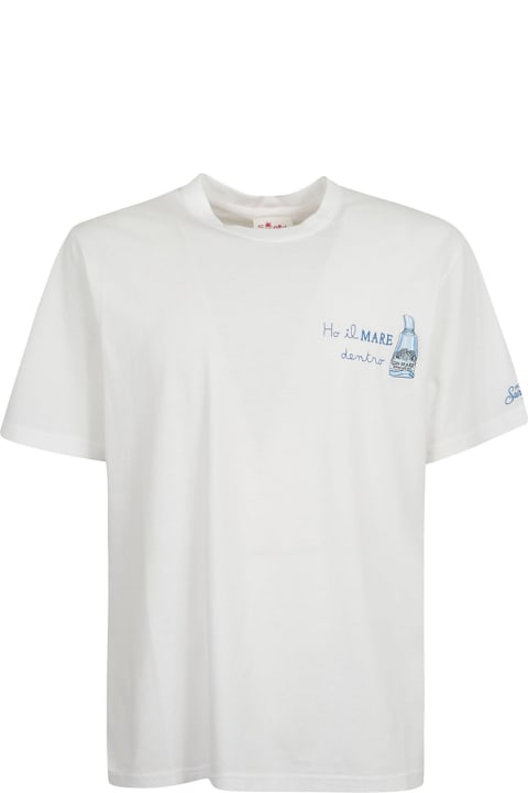 MC2 Saint Barth Men MC2 Saint Barth Logo Embroidered Regular T-shirt