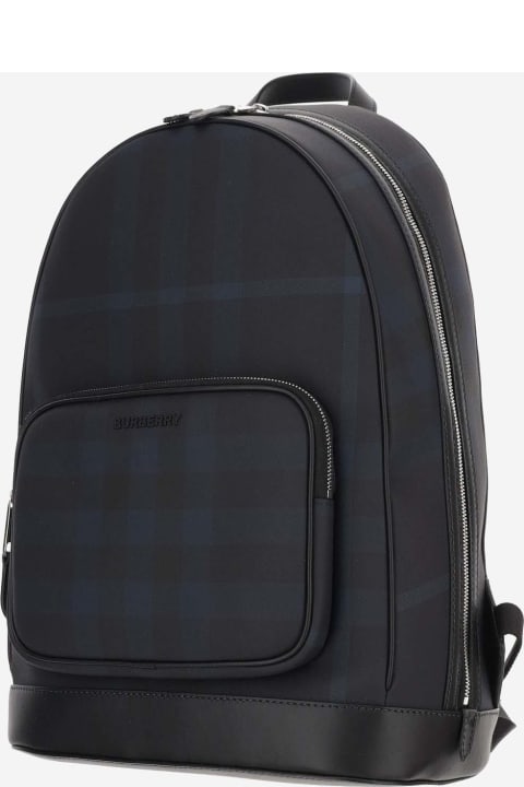 Burberry Backpacks for Men Burberry Technical Fabric Backpack With Check Pattern