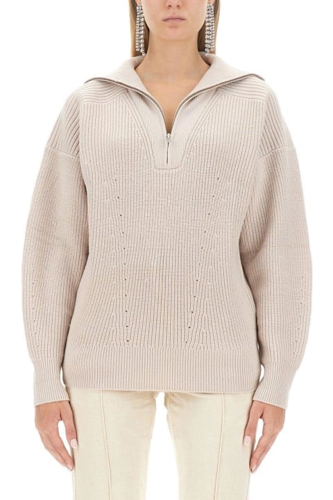 Sweaters for Women Marant Étoile Benny Half-zipped Knitted Jumper