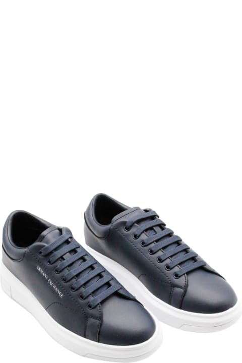 Armani Collezioni Sneakers for Men Armani Collezioni Light Sneaker In Soft Leather With White Sole