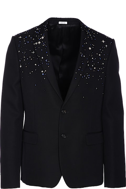 Alexander McQueen Coats & Jackets for Men Alexander McQueen Costellation Embroidered Single-breasted Jacket