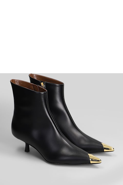 Giuseppe Zanotti Low Heels Ankle Boots In Black Leather
