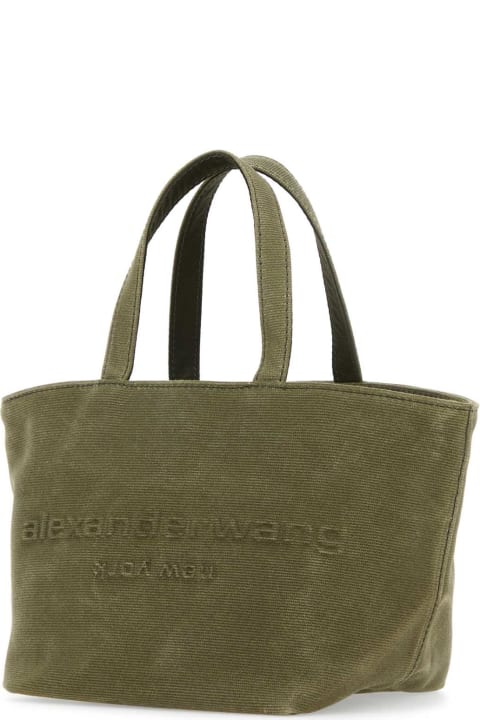 Homeware Alexander Wang Khaki Canvas Small Punch Shopping Bag