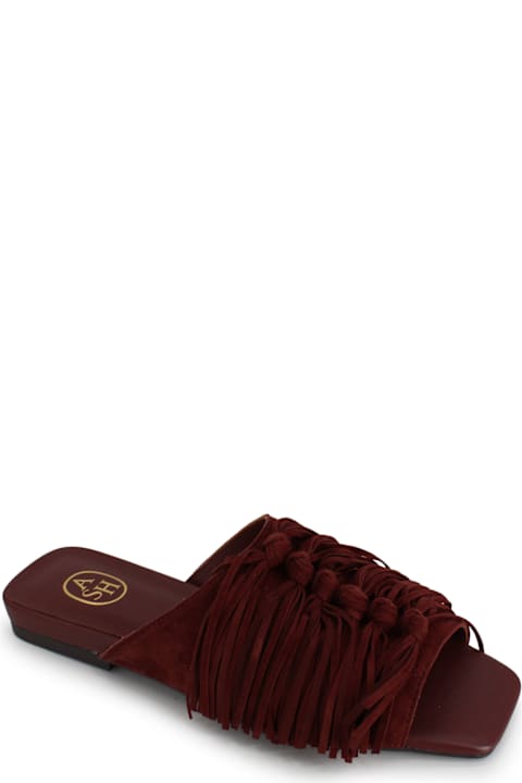 Ash Brigitte Suede Leather Mules
