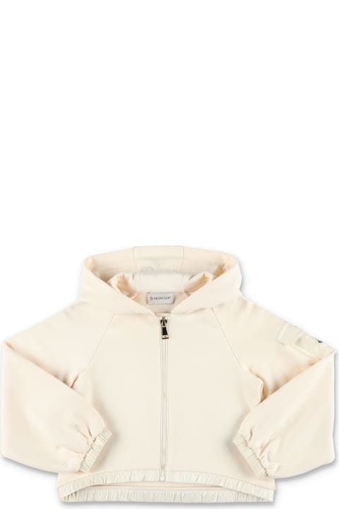 Moncler for Girls Moncler Cropped Zip Hoodie