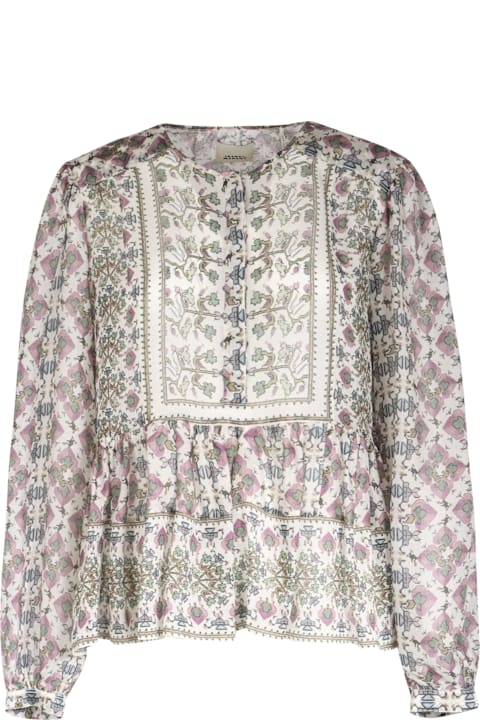 Isabel Marant ملابس علوية لـ السيدات Isabel Marant Printed Silk Blouse