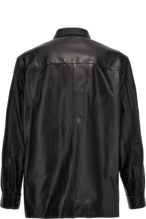 Logo Leather Jacket