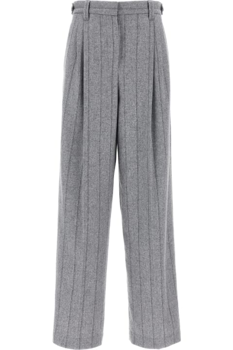 Brunello Cucinelli Pants & Shorts for Women Brunello Cucinelli Pinstripe Pants