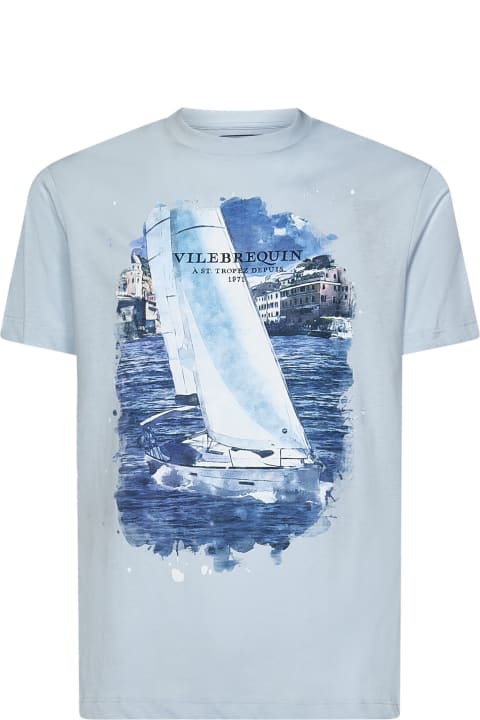 Vilebrequin for Men Vilebrequin White Sailing Boat T-shirt