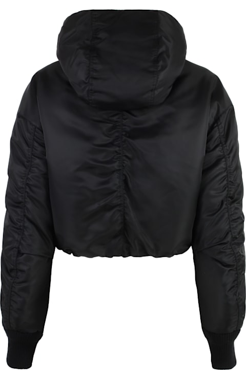 Moncler Genius Coats & Jackets for Women Moncler Genius 6 Moncler Willow Smith - Hooded Bomber-style Down Jacket