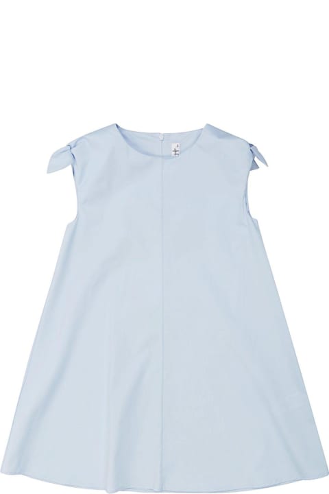 أدوات منزلية Il Gufo Bow Embellished Stretch Poplin Dress