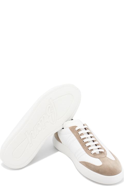 スニーカー BRIONI Men Sneakers QHLW0LPA701 9090 White White suede and calf leather sneakers | Brioni® us Official