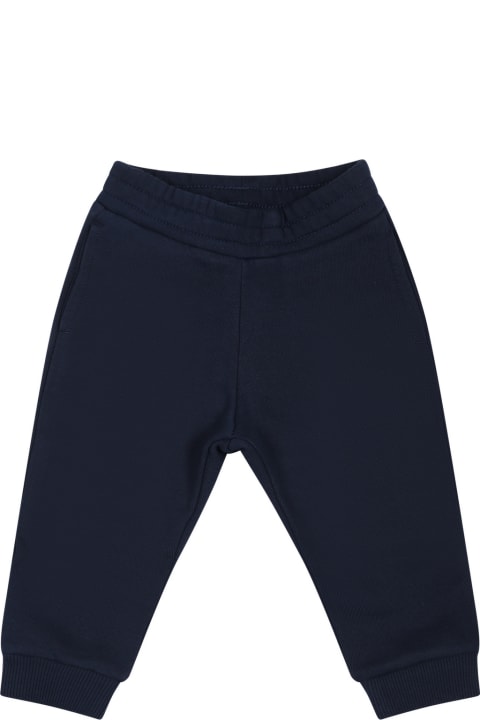 Bottoms for Baby Boys Kenzo Kids Blue Trousers For Baby Boy