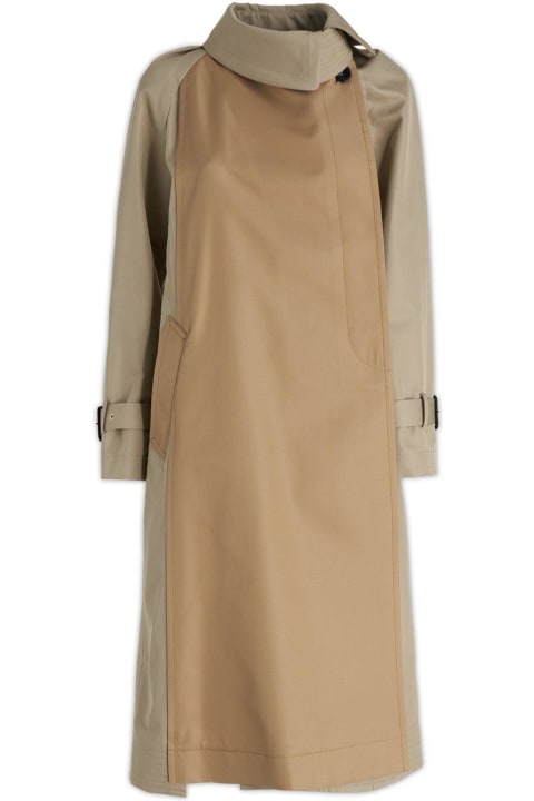 Sacai for Women Sacai Two-toned Belted Waist Coat