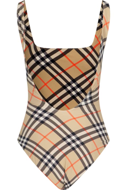 Burberry ملابس سباحة لـ السيدات Burberry One-piece Swimsuit 'check'