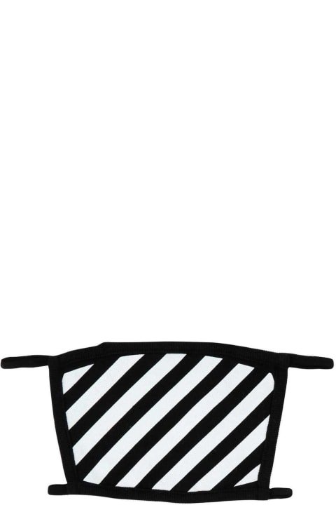 Sale for Homeware Off-White Striped Face Mask