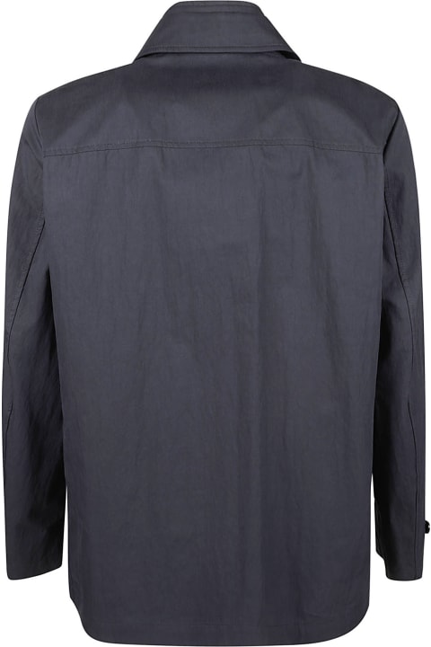 Fay for Men Fay Standing Collar Layered Shirt